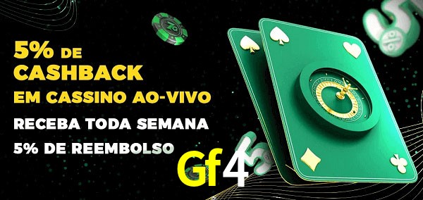 Promoções do cassino ao Vivo Gf4